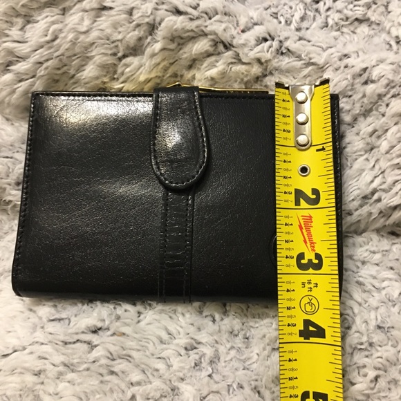Bond Street vintage ladies wallet in black leather - Picture 10 of 11